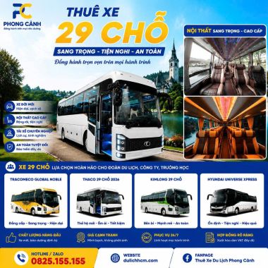 XE DU LỊCH 29 CHỖ